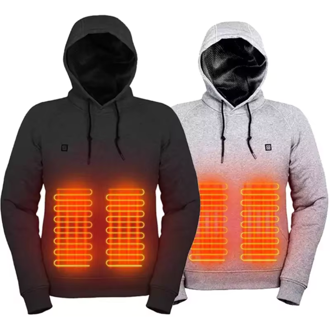 Heated Hoodie USB Rechargeable Water-Resistant Winter Outdoor Jacket – product view 1 | Buffalo Gears