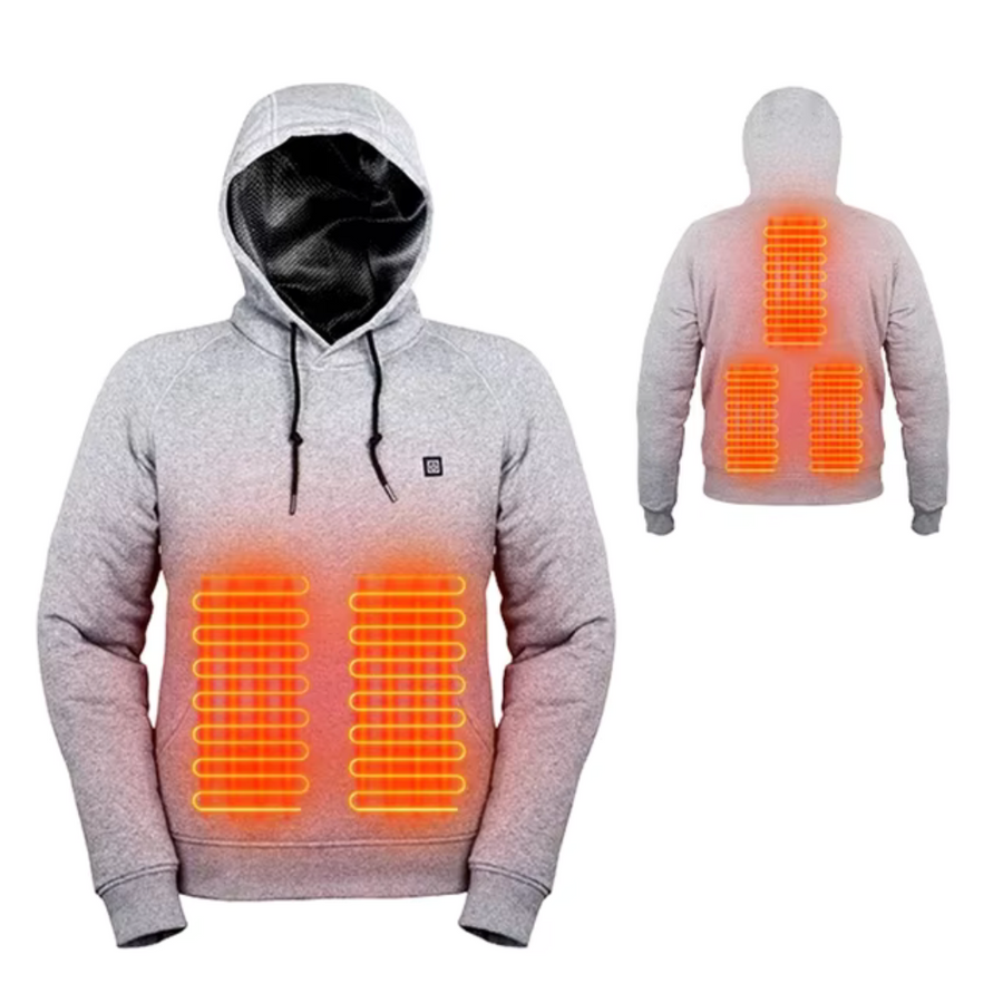Heated Hoodie USB Rechargeable Water-Resistant Winter Outdoor Jacket – product view 2 | Buffalo Gears