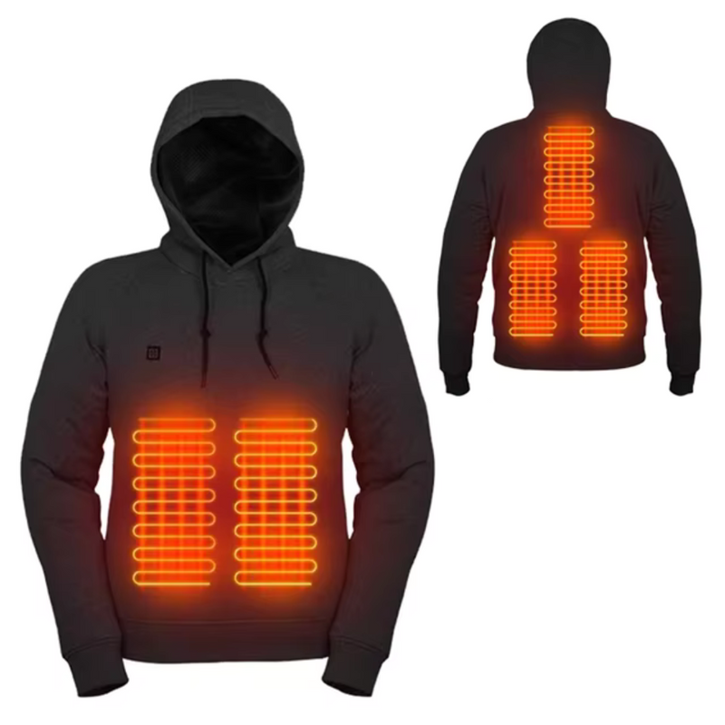 Heated Hoodie USB Rechargeable Water-Resistant Winter Outdoor Jacket – product view 3 | Buffalo Gears