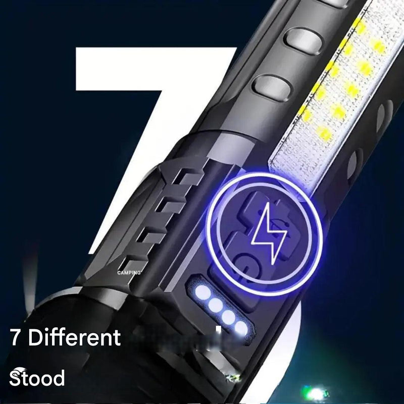 High-Lumen LED Tactical Torch Rechargeable Weather-Resistant – product view 4 | Buffalo Gears