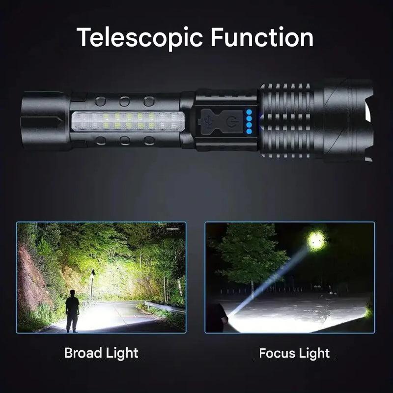 High-Lumen LED Tactical Torch Rechargeable Weather-Resistant – product view 6 | Buffalo Gears