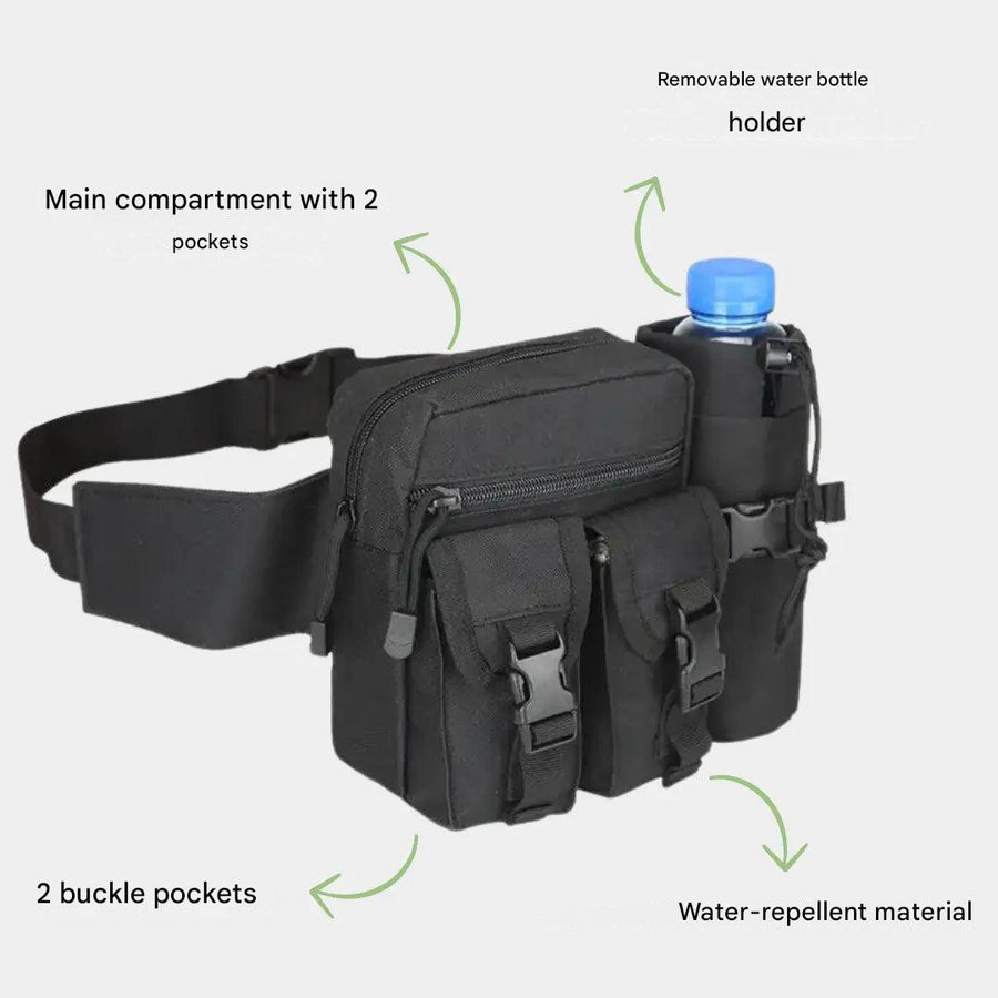 Hiking Waist Bag Water-Resistant Fanny Pack Outdoor Utility Pouch – product view 5 | Buffalo Gears