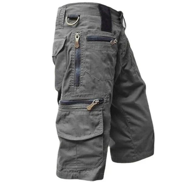 Men's Cargo Shorts Quick-Drying Stretch Outdoor Zip Pockets