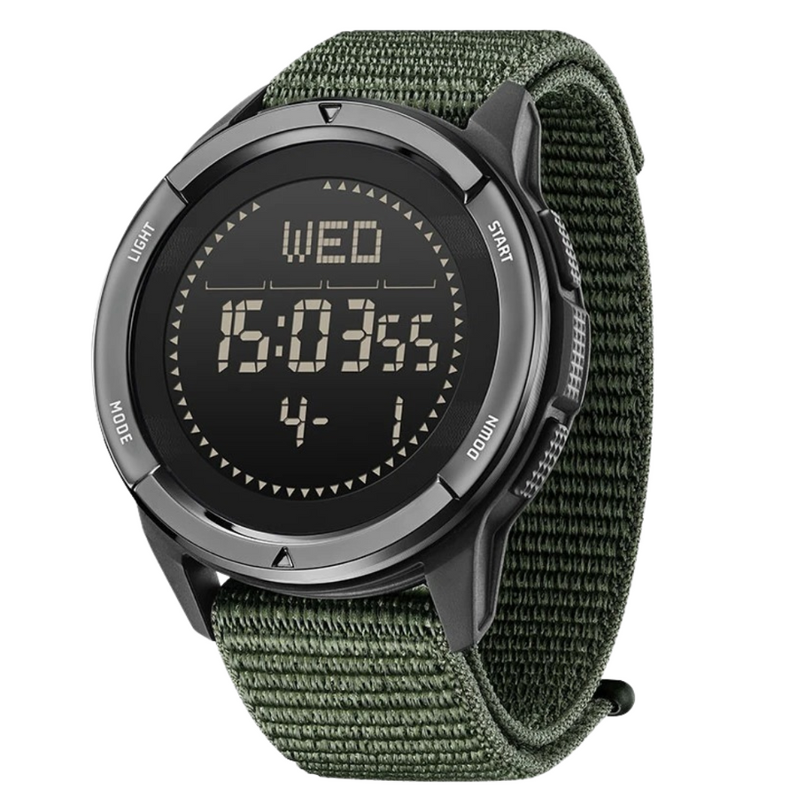 Men's Digital Outdoor Watch Water-Resistant Carbon Fibre Sports – product view 1 | Buffalo Gears
