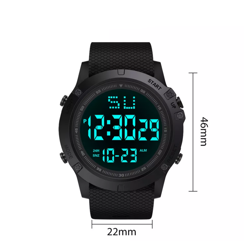 Men's Digital Outdoor Watch Water-Resistant Sports Wristwatch – product view 5 | Buffalo Gears
