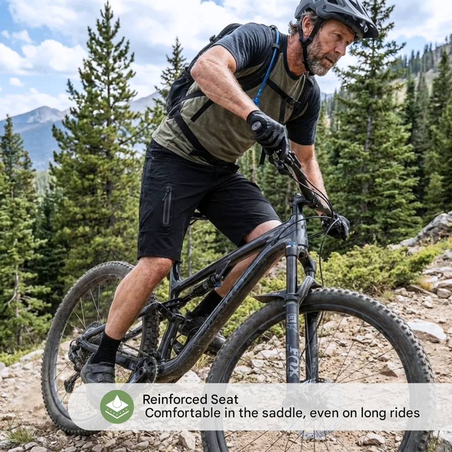 Men's MTB Cycling Shorts Cargo Pockets Quick-Drying Bike – product view 4 | Buffalo Gears