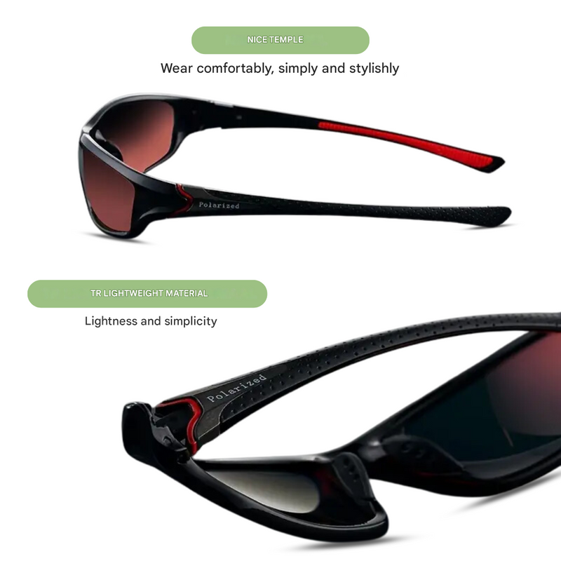 Men's Polarized Sports Sunglasses UV-Protection Lightweight Outdoor – product view 8 | Buffalo Gears