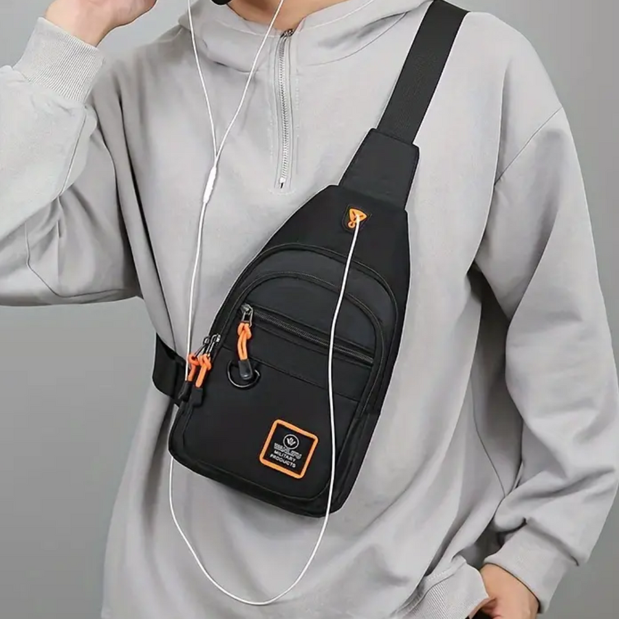 Men's Shoulder Bag Water-Resistant Outdoor Crossbody Sling Pack – product view 5 | Buffalo Gears