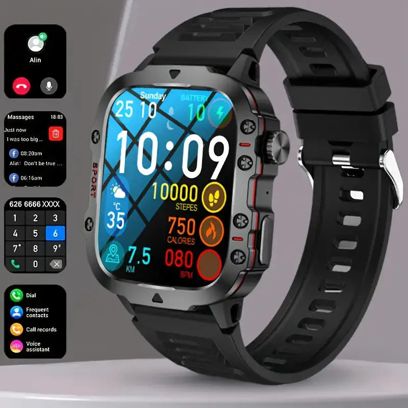 Men's Sports Smartwatch IP68 Weather-Resistant Fitness Tracker Watch – product view 4 | Buffalo Gears