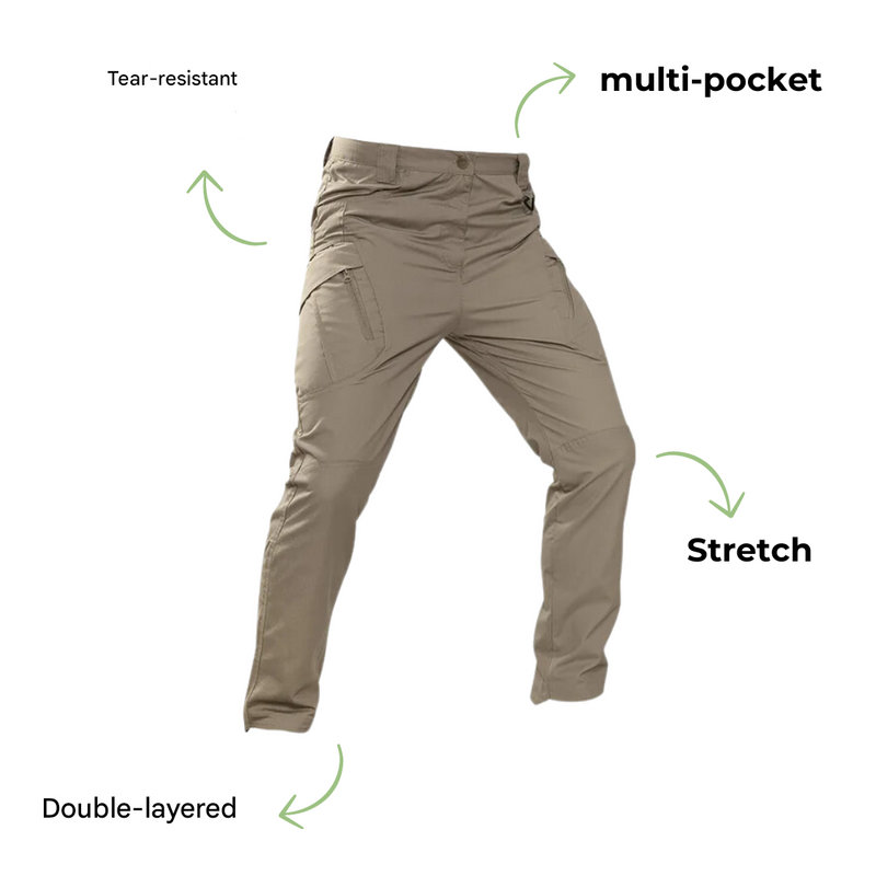 Men's Tactical Cargo Trousers Water-Resistant Outdoor Hiking – product view 4 | Buffalo Gears