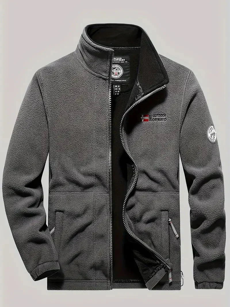 Men's Thermal Fleece Jacket Warm Outdoor Hiking – product view 1 | Buffalo Gears