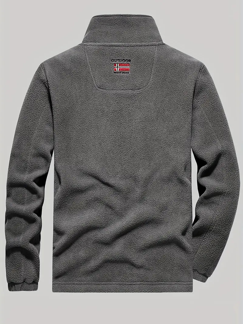 Men's Thermal Fleece Jacket Warm Outdoor Hiking – product view 3 | Buffalo Gears
