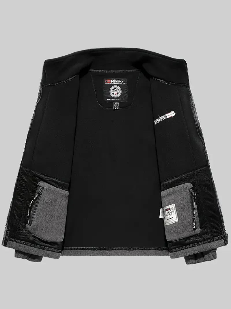 Men's Thermal Fleece Jacket Warm Outdoor Hiking – product view 4 | Buffalo Gears