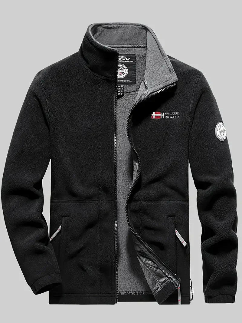 Men's Thermal Fleece Jacket Warm Outdoor Hiking – product view 8 | Buffalo Gears