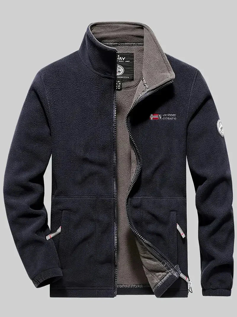 Men's Thermal Fleece Jacket Warm Outdoor Hiking – product view 9 | Buffalo Gears