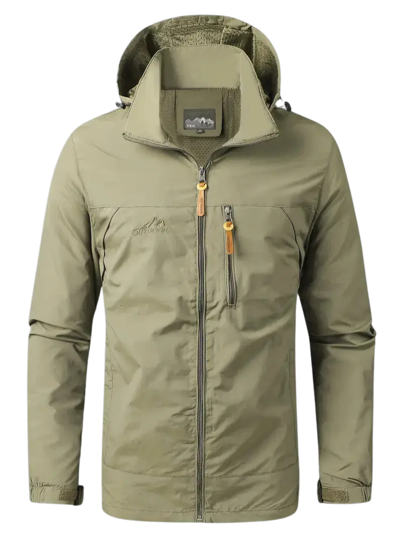 Men's Waterproof Wind-Resistant Jacket Breathable Outdoor Spring Coat – product view 3 | Buffalo Gears