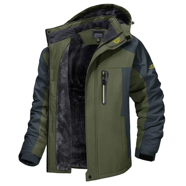 Men's Waterproof Wind-Resistant Winter Jacket Insulated Outdoor Coat