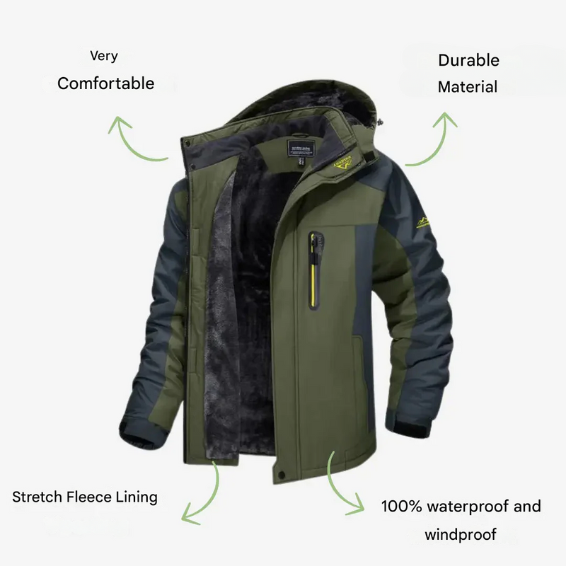 Men's Waterproof Wind-Resistant Winter Jacket Insulated Outdoor Coat – product view 9 | Buffalo Gears
