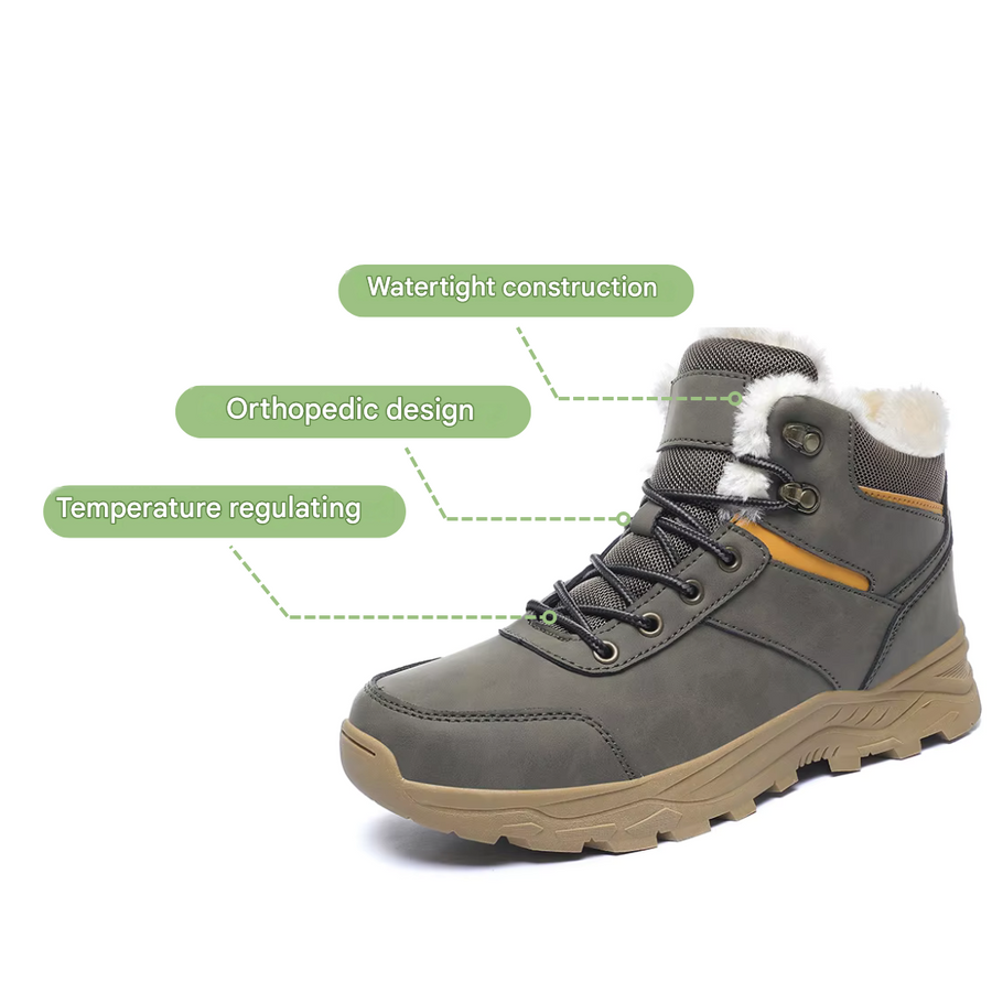 Men's Waterproof Winter Hiking Shoes Warm Plush-Lined Boots – product view 5 | Buffalo Gears