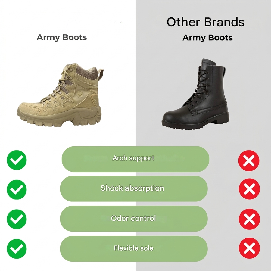 Men's Weather-Resistant Outdoor Boots Lightweight Tactical Hiking Shoes – product view 10 | Buffalo Gears