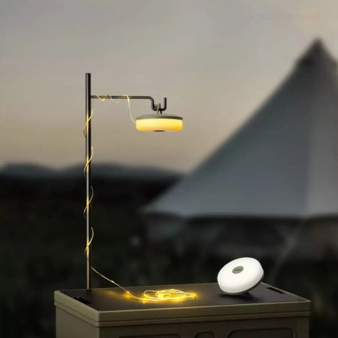 Retractable LED Camping Lights USB Rechargeable Weather-Resistant String Lamp – product view 1 | Buffalo Gears