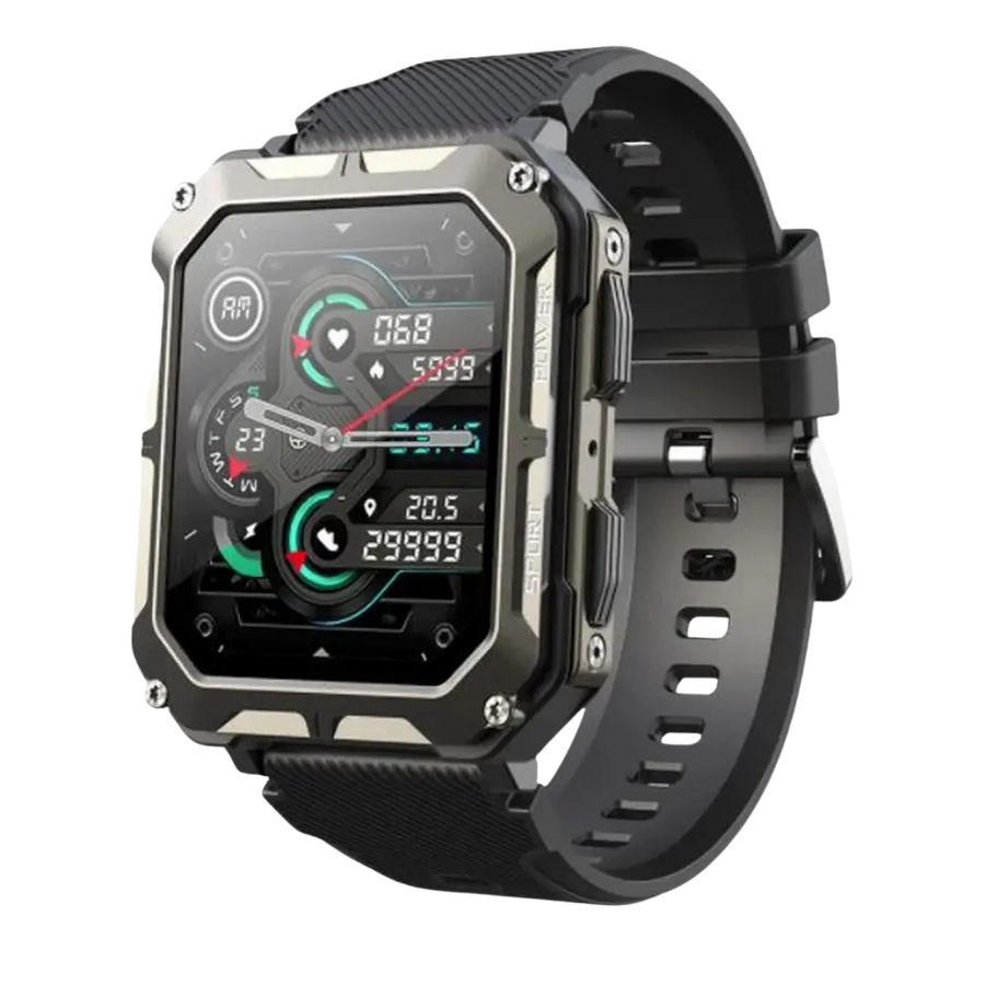 Rugged Smartwatch IP68 Weather-Resistant Heart Rate Fitness Tracker – product view 1 | Buffalo Gears