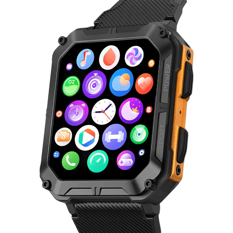 Rugged Smartwatch IP68 Weather-Resistant Heart Rate Fitness Tracker – product view 2 | Buffalo Gears