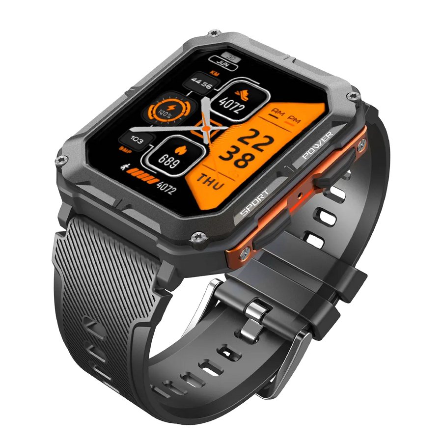 Rugged Smartwatch IP68 Weather-Resistant Heart Rate Fitness Tracker – product view 6 | Buffalo Gears