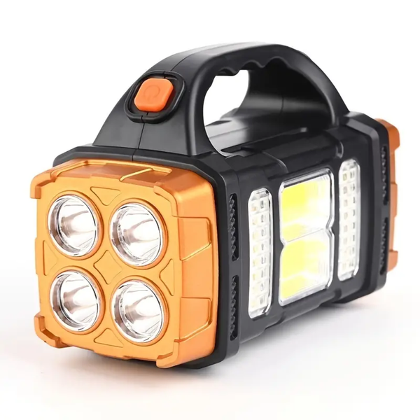 Solar Emergency Torch Power Bank Weather-Resistant LED Camping Light