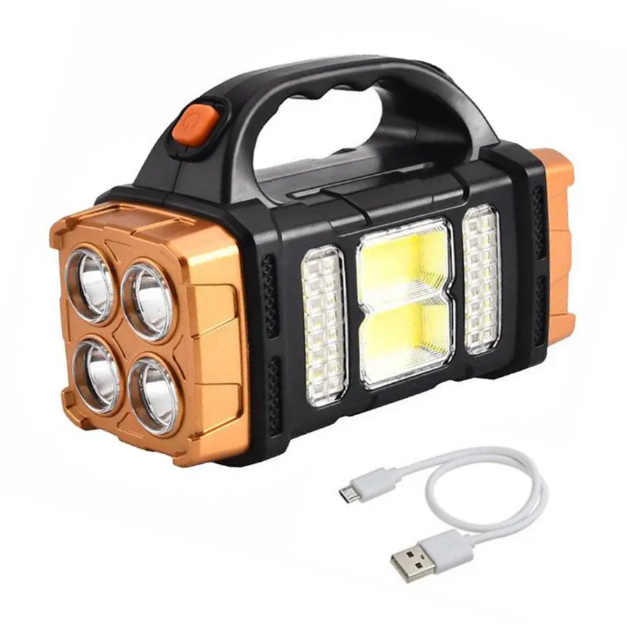 Solar Emergency Torch Power Bank Weather-Resistant LED Camping Light – product view 2 | Buffalo Gears