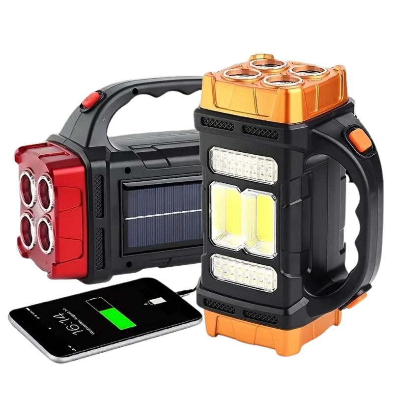 Solar Emergency Torch Power Bank Weather-Resistant LED Camping Light – product view 5 | Buffalo Gears