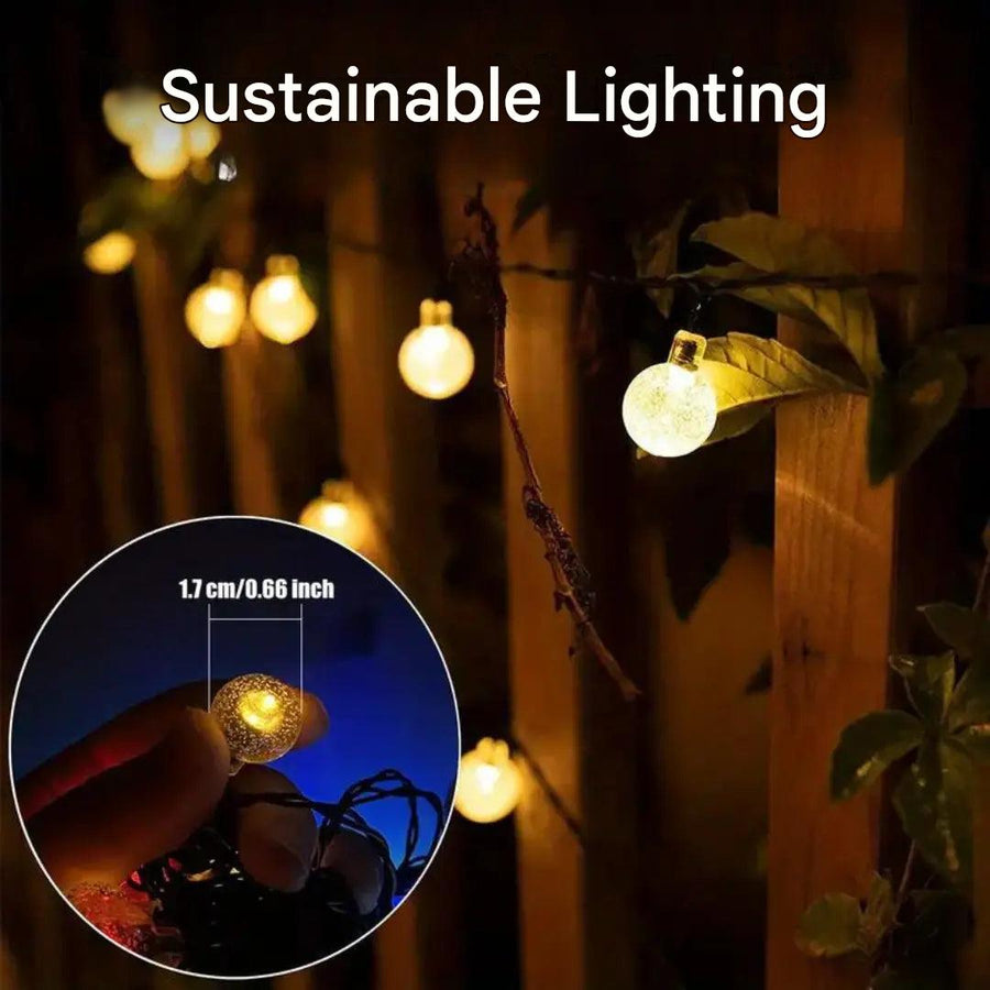 Solar LED String Lights Waterproof Outdoor Garden Camping – product view 2 | Buffalo Gears