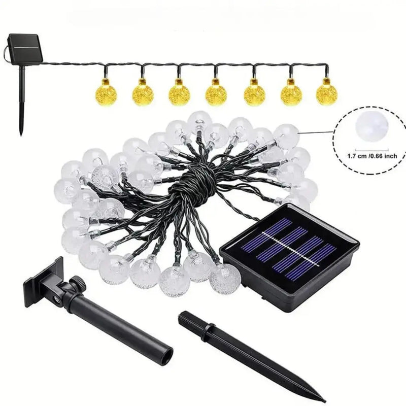 Solar LED String Lights Waterproof Outdoor Garden Camping – product view 4 | Buffalo Gears