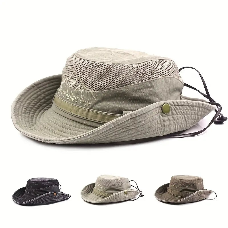 Unisex Adjustable Sun Hat Cotton Lightweight UV-Protection – product view 1 | Buffalo Gears