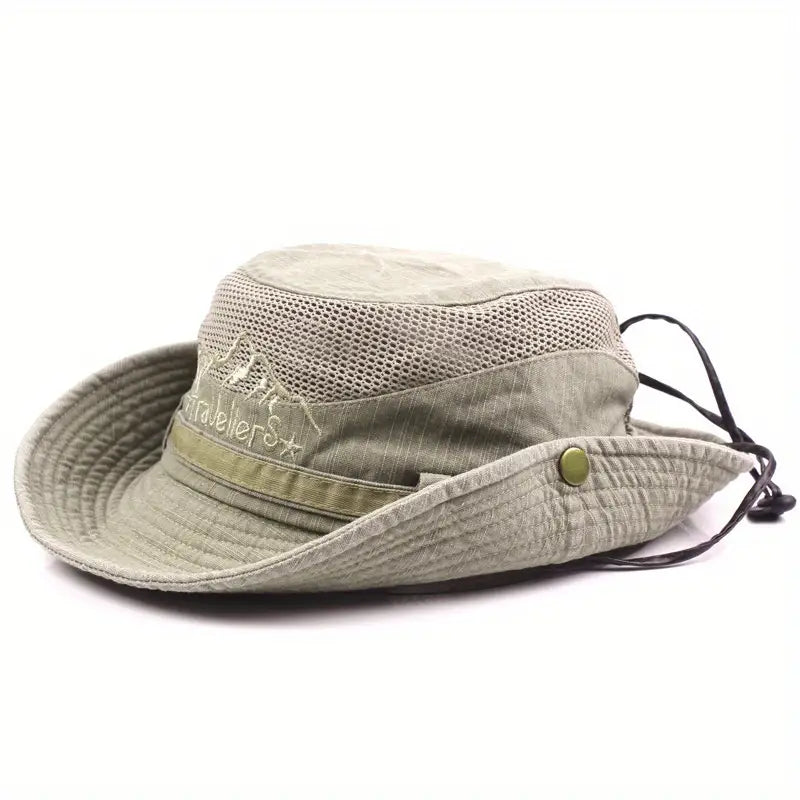 Unisex Adjustable Sun Hat Cotton Lightweight UV-Protection – product view 2 | Buffalo Gears