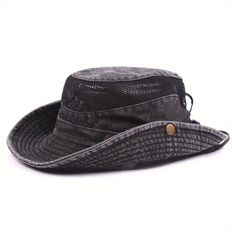 Unisex Adjustable Sun Hat Cotton Lightweight UV-Protection – product view 3 | Buffalo Gears