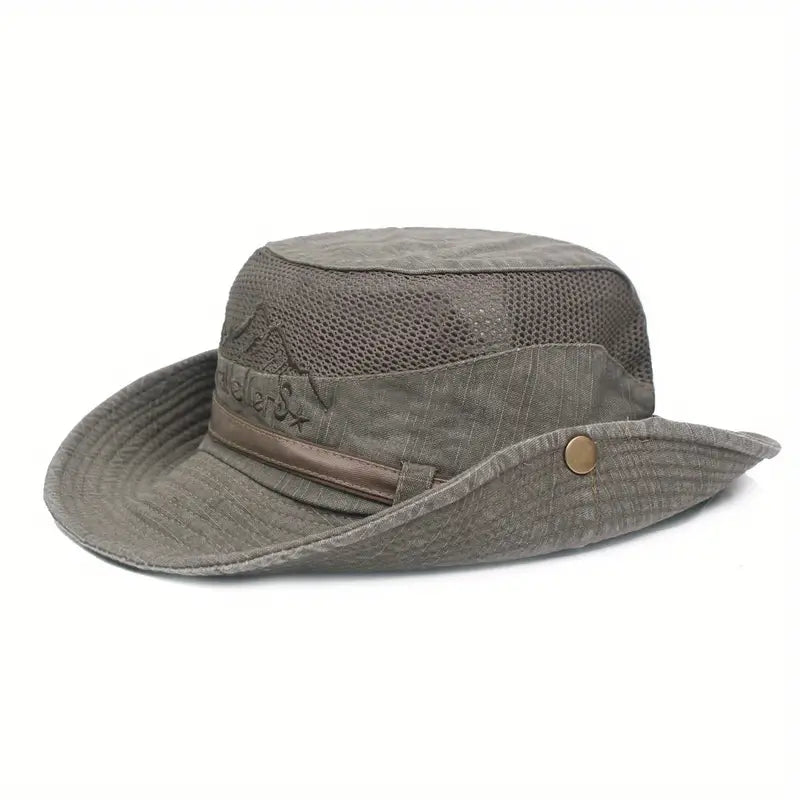 Unisex Adjustable Sun Hat Cotton Lightweight UV-Protection – product view 4 | Buffalo Gears