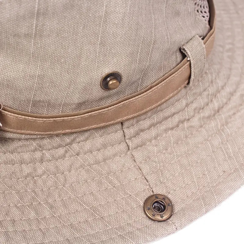 Unisex Adjustable Sun Hat Cotton Lightweight UV-Protection – product view 6 | Buffalo Gears