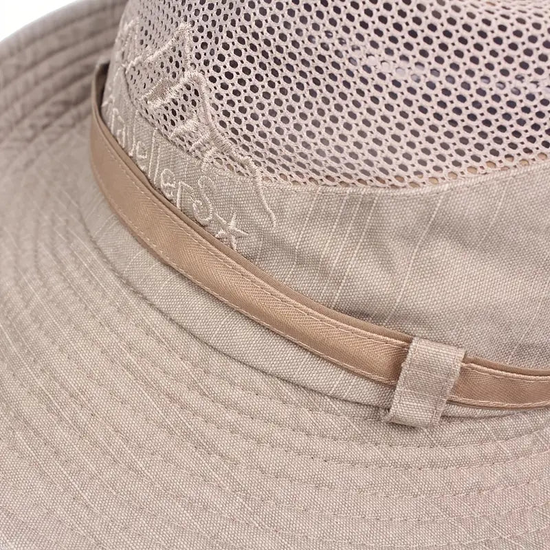 Unisex Adjustable Sun Hat Cotton Lightweight UV-Protection – product view 8 | Buffalo Gears