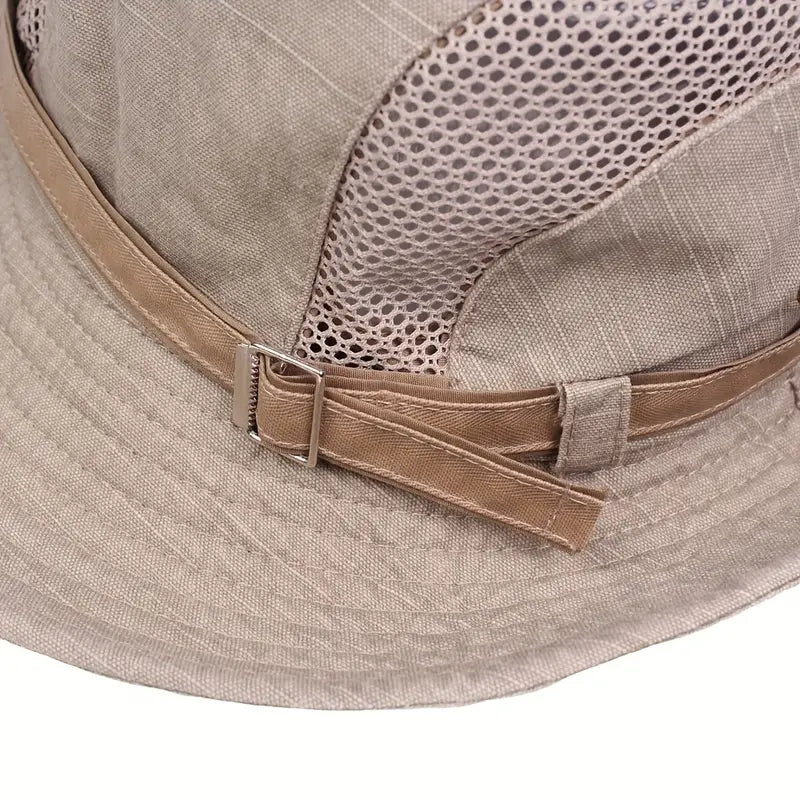 Unisex Adjustable Sun Hat Cotton Lightweight UV-Protection – product view 9 | Buffalo Gears