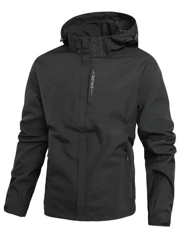 Unisex Waterproof Wind-Resistant Jacket Lightweight Outdoor Raincoat