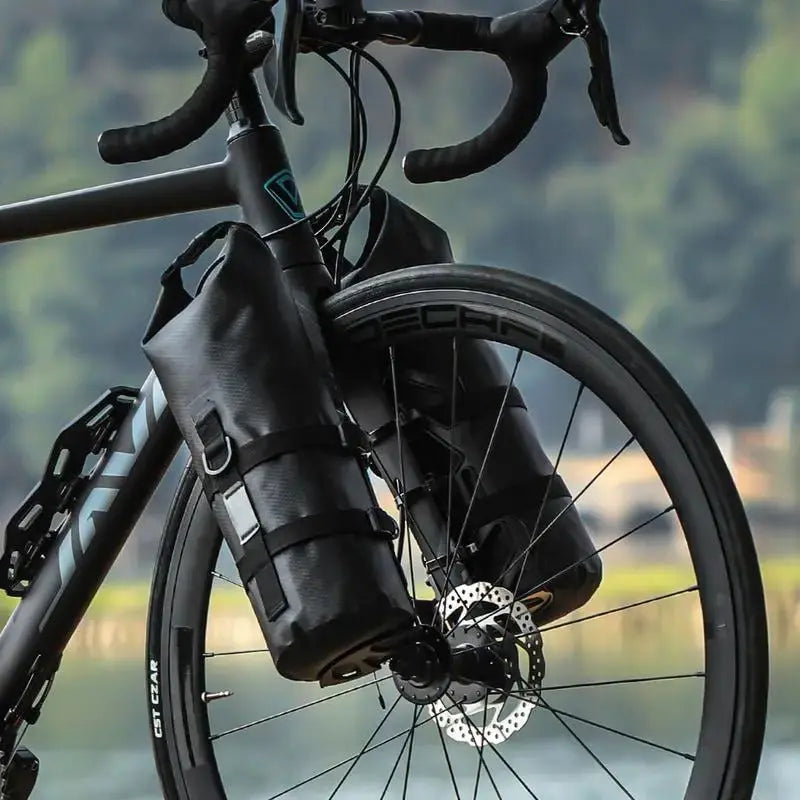 Waterproof Bicycle Fork Bags Set 2 Pack Bike Packing Storage – product view 7 | Buffalo Gears