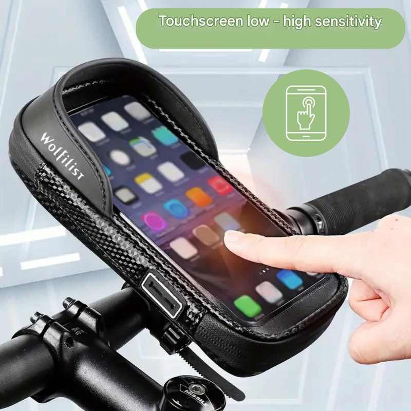 Waterproof Bicycle Phone Mount 360 Rotation Bike Handlebar – product view 2 | Buffalo Gears