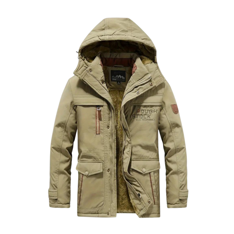 Waterproof Wind-Resistant Lined Outdoor Jacket Warm Winter Coat – product view 2 | Buffalo Gears