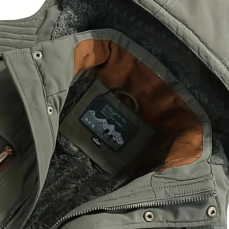 Waterproof Wind-Resistant Lined Outdoor Jacket Warm Winter Coat – product view 5 | Buffalo Gears