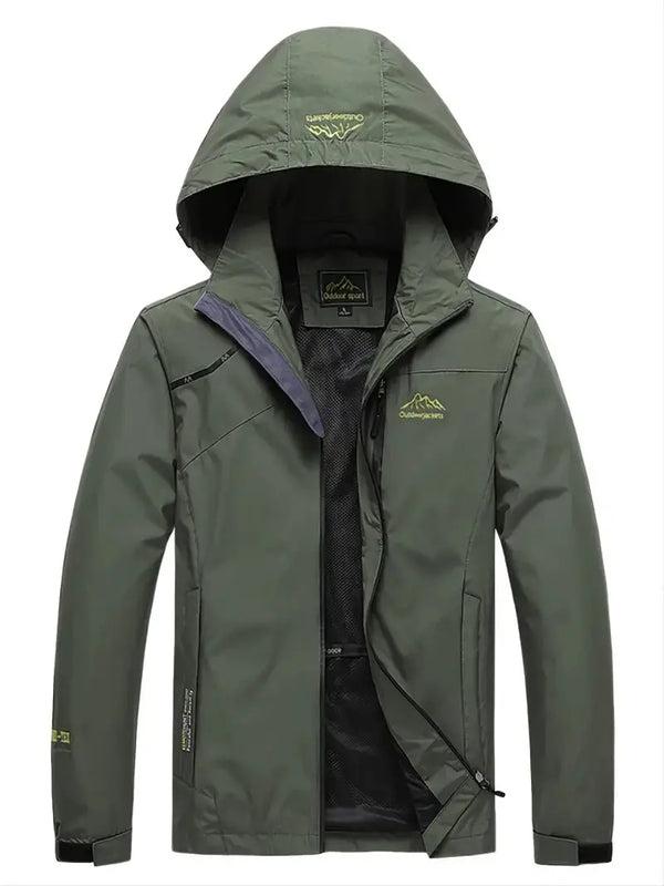 Waterproof Wind-Resistant Outdoor Jacket Breathable Mid Season Coat