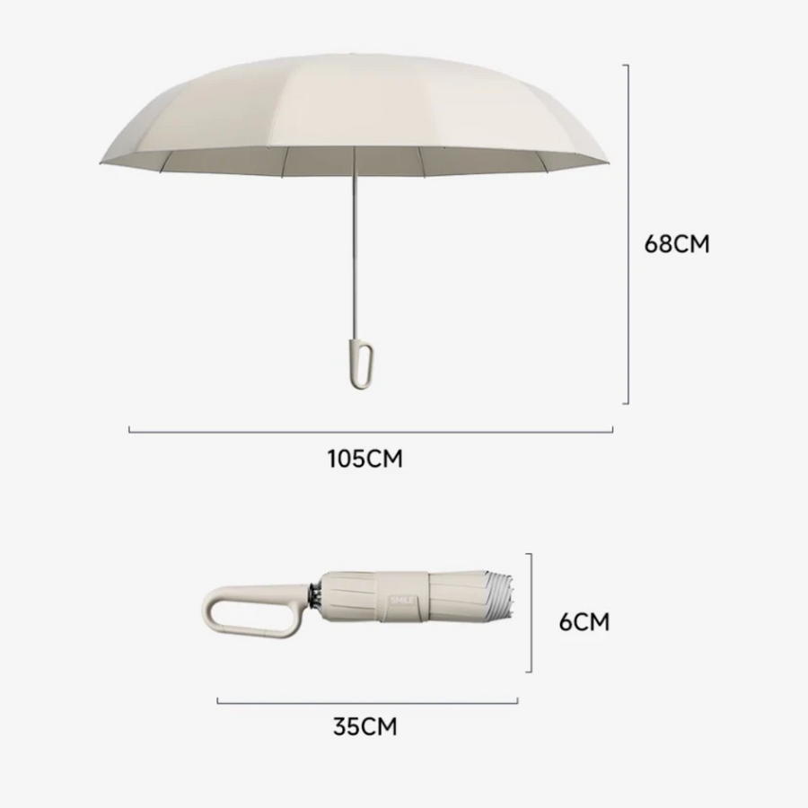 Wind-Resistant Automatic Folding Umbrella Compact Storm Protection – product view 12 | Buffalo Gears