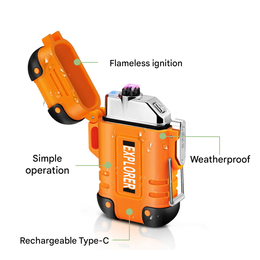 Wind-Resistant Weather-Resistant Electric Lighter USB Rechargeable Survival – product view 13 | Buffalo Gears