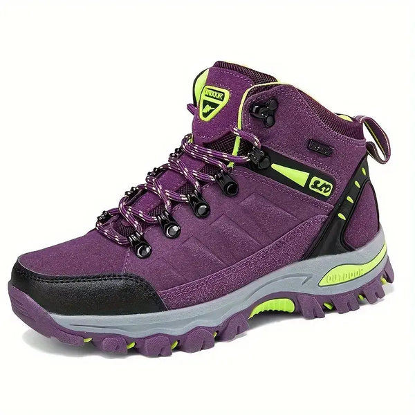Women's Waterproof Hiking Boots Wide-Fit Supportive Outdoor Shoes