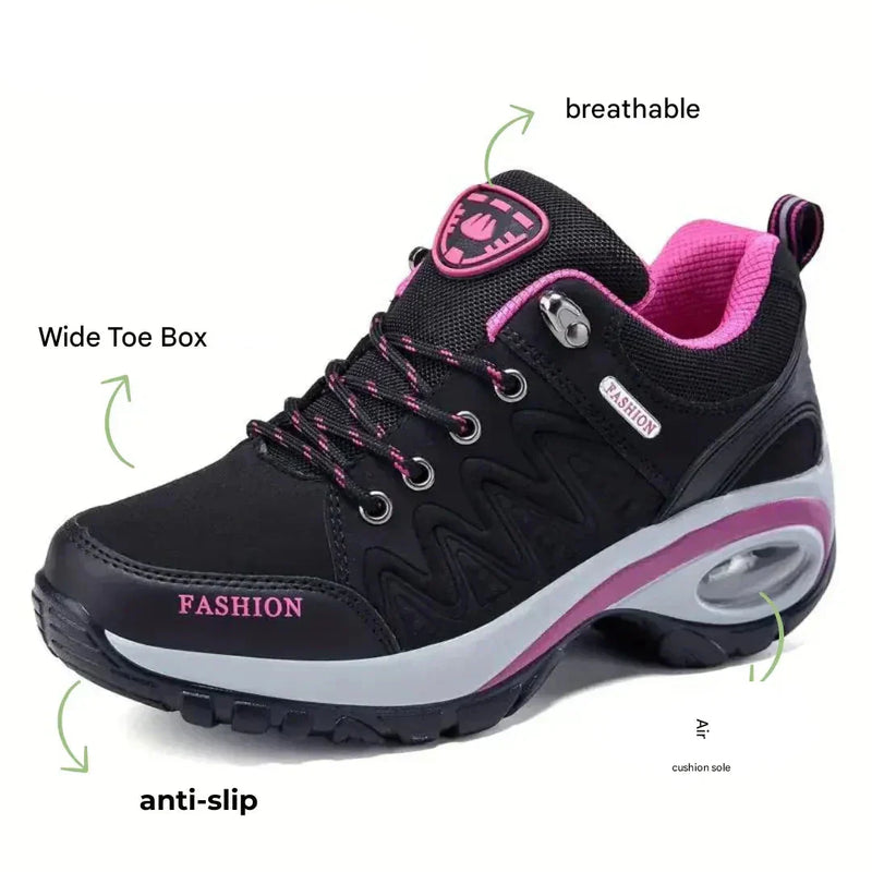 Women's Waterproof Hiking Shoes Wide-Fit Supportive Outdoor Walking – product view 2 | Buffalo Gears